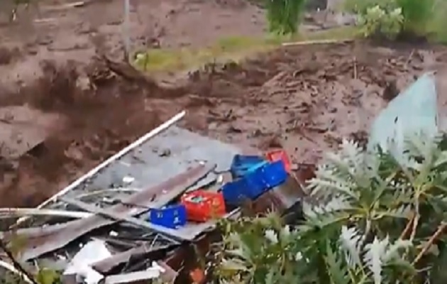 Las fuertes lluvias han causado estragos en Chiriquí.