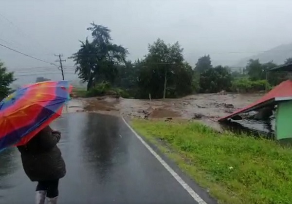 Las lluvias han provocado inundaciones en la provincia de Chiriquí. 