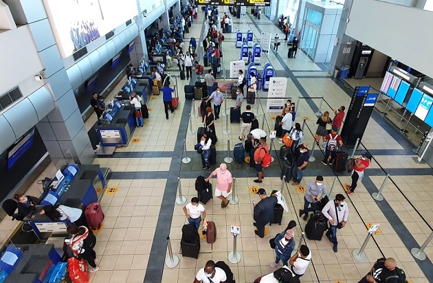 La reapertura de vuelos comerciales en el Aeropuerto Internacional de Tocumen se realiza bajo estrictos protocolos de bioseguridad.