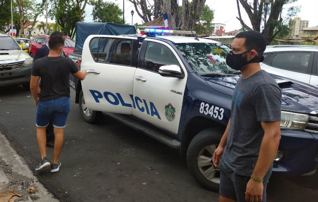 Los detenidos fueron llevados al Juez de Paz. Foto: Diómedes Sánchez S.