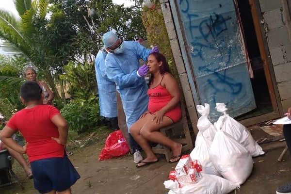 En Panamá Este continúan las pruebas de hisopado, específicamente en Tortí de Chepo.