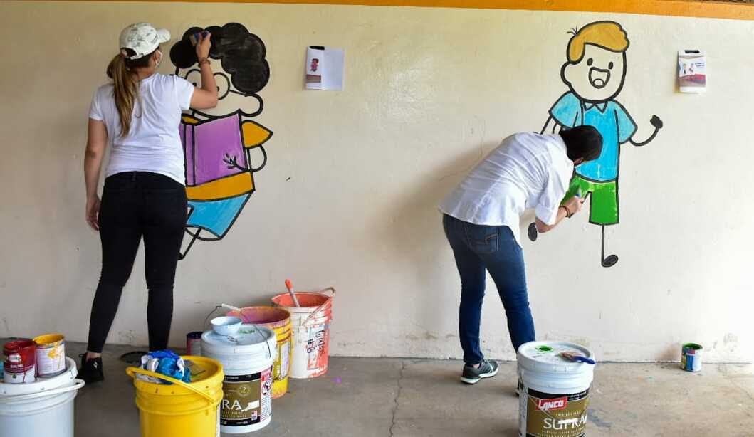 Jornada de limpieza y pintura al Centro de Atención Integral a la Primera Infancia, Arrullito Mío.