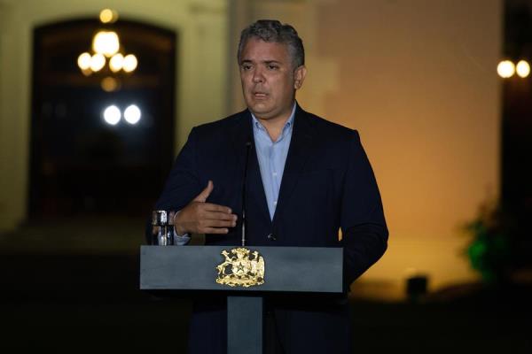 El mandatario colombiano, Iván Duque. EFE