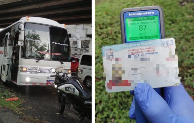 Sorprenden a conductor de transporte público bajo los efectos del alcohol. Foto/Redes