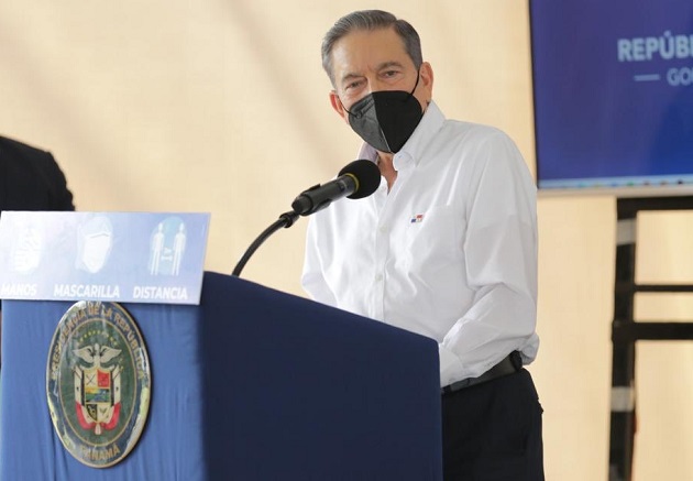 El presidente Laurentino Cortizo hizo el anuncio en el Centro de Operaciones del Plan Panamá Solidario. 