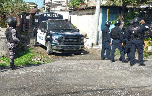 La Policía Nacional se mantiene realizando operativos en Veraguas. Foto: Melquiades Vásquez A.