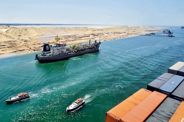 Es el tercer ingreso anual más alto en la historia del canal de Suez. EFE
