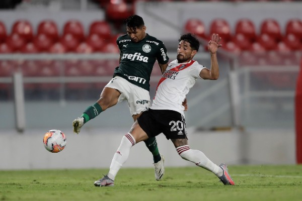 Imagen de un partido de la semifinal de la Copa Libertadores, entre el Palmeiras brasilero y el River Plate de Argentina. Foto/EFE