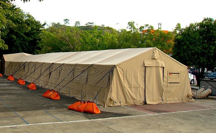 El hospital campaña en San Miguelito estará ubicado en los predios del Hospital San Miguel Arcángel. Foto cortesía