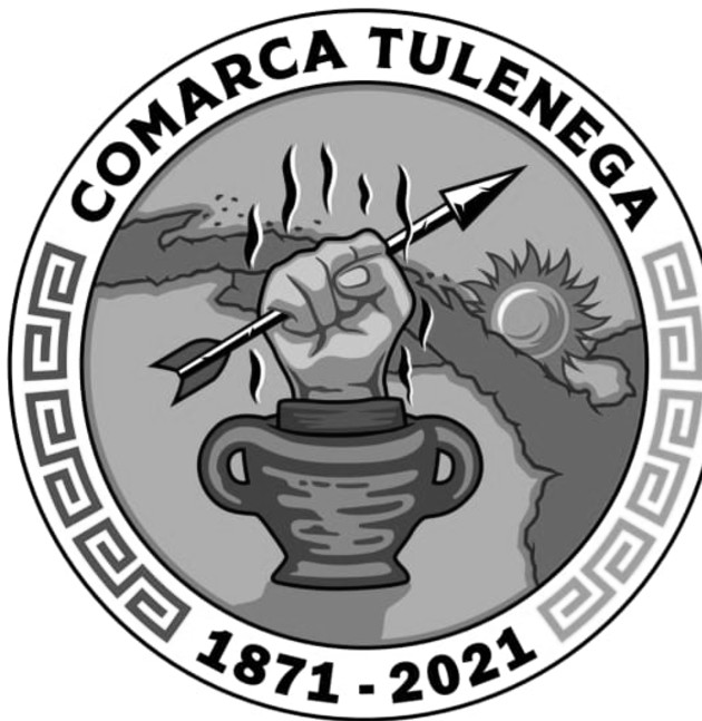 Logo alusivo a los 150 años de la creación de la Comarca Tulenega (Hogar de los Gunas). Foto: Cortesía. 