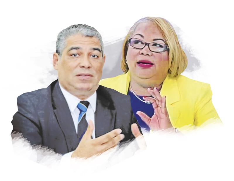 Ministro del Minsa, Luis Francisco Sucre, y la coordinadora nacional del Programa Ampliado de Inmunización, Itzel Slocum de Hewitt