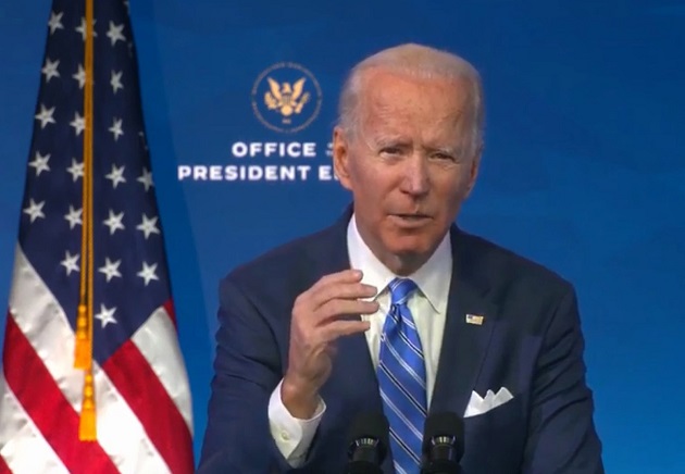 Joe Biden piensa que puede unir a Estados Unidos. Foto: EFE