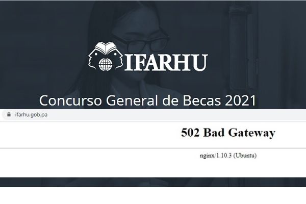 Página web del Ifarhu.