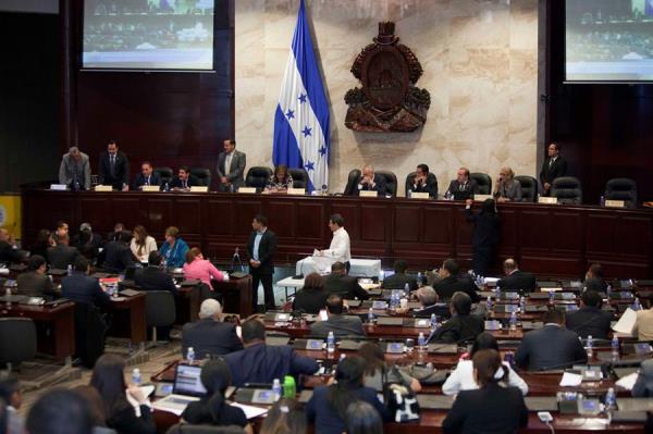  Vista general del Parlamento de Honduras en Tegucigalpa (Honduras).