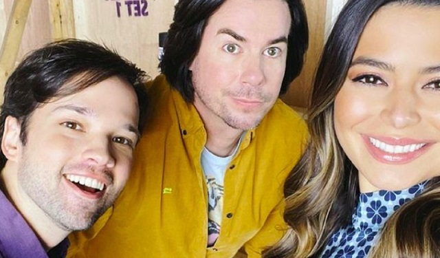 Nathan Kress, Jerry Trainor y Miranda Cosgrove. Foto: Instagram