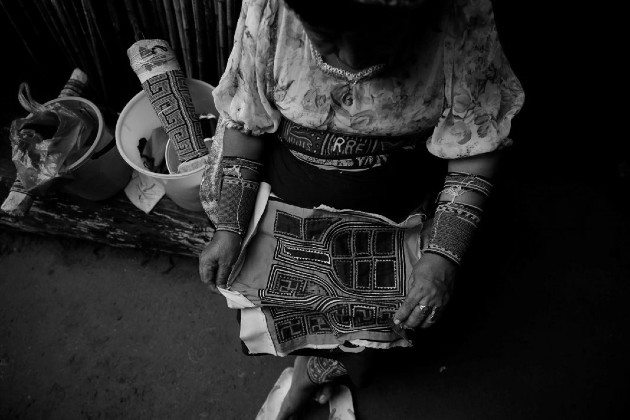 A través de la mola, se identifica la cultura, tradiciones y creencias. Representa la cara íntima del pueblo guna. Foto: EFE.