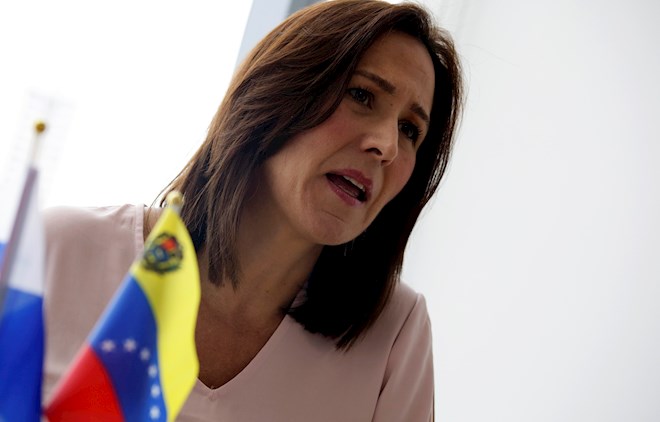 Fabiola Zavarce, exrepresentante en Panamá del presidente interino de Venezuela Juan Guaidó. EFE