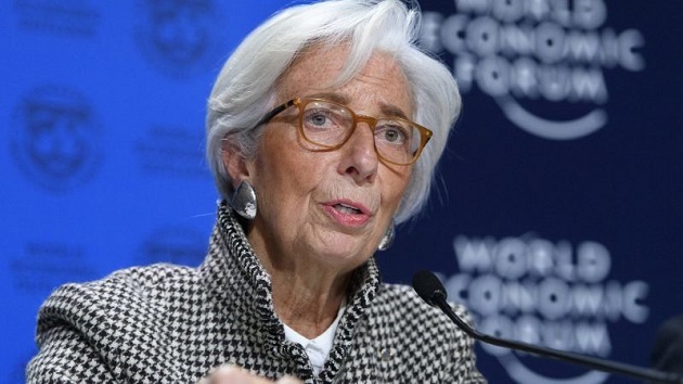 Christine Lagarde aseguró que la deuda no se puede anular. EFE