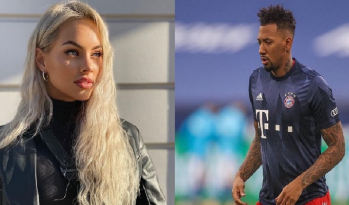 La modelo Kasia Lenhard y Jerome Boateng. Foto: Instagram