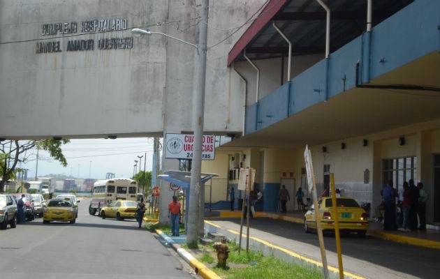 El herido fue atendido en el Hospital Dr. Manuel Amador Guerrero de Colón. Foto: Diómedes Sánchez