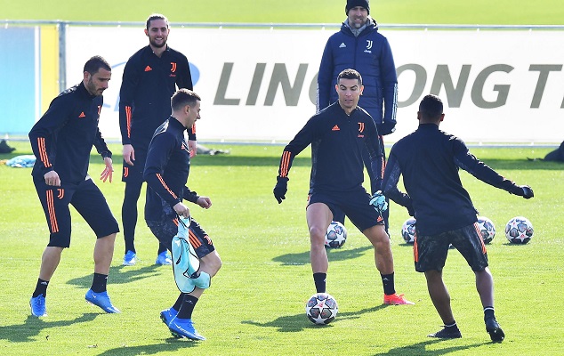 La Juventus prepara su partido de octavos de final ante el Porto de Portugal. Foto: EFE