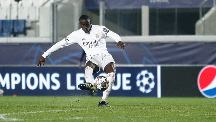 Ferland Mendy, lateral izquierdo del Real Madrid. Foto:@realmadrid