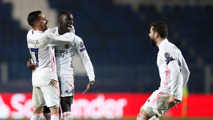 El francés Ferland Mendy marcó el único tanto para los blancos en el 86. Foto: @realmadrid