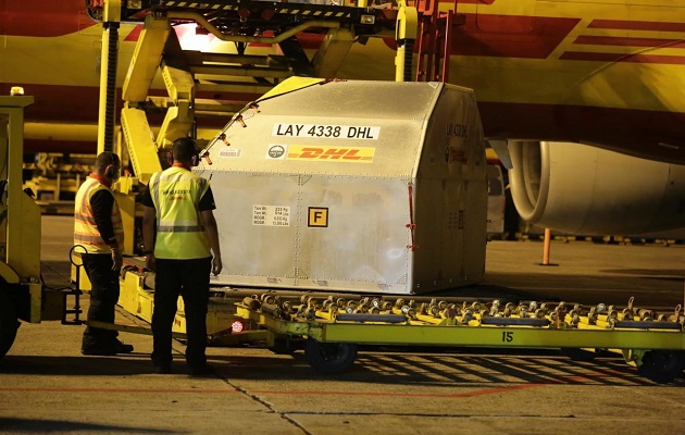 Las vacunas llegaron al país la madrugada de este miércoles 24 de febrero.
