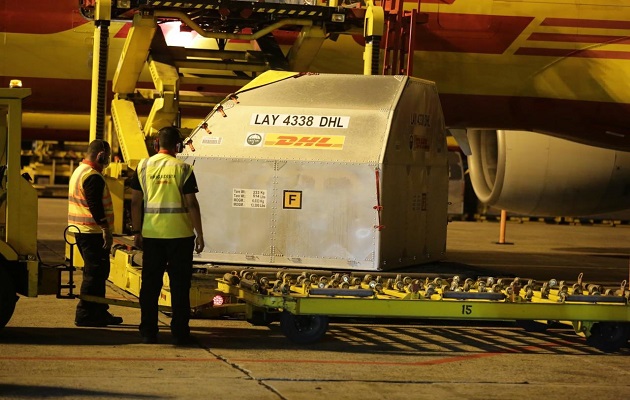 Las vacunas llegaron al país la madrugada de este miércoles 24 de febrero. 