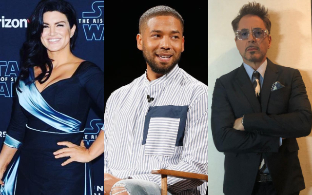 Gina Carano, Kevin Spacey y Robert Downey. Fotos: Instagram