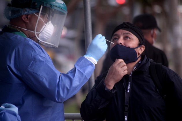 A la fecha se aplicaron 11,701 pruebas nuevas para detectar la covid-19, para un porcentaje de positividad de 5.6%. Foto: Víctor Arosemena