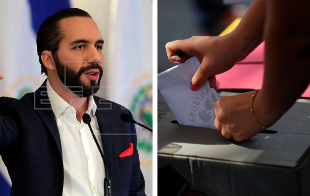 Votación en unos de los colegios electorales habilitados para renovar los 84 escaños de la Asamblea Legislativa y las 262 alcaldías, hoy en San Salvador (El Salvador). Foto:EFE