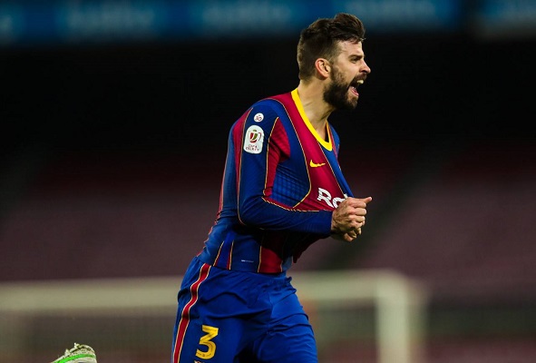 Gerard Piqué marcó el tanto en el 90 que le dio vida al Barcelona para la remontada. Foto: Twitter