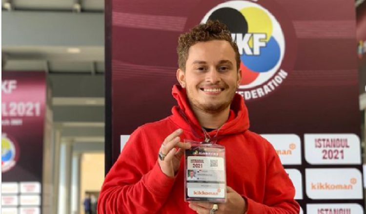 Héctor Cención es la gran esperanza del karate panameño para clasificar a las Olimpiadas. Cortesía