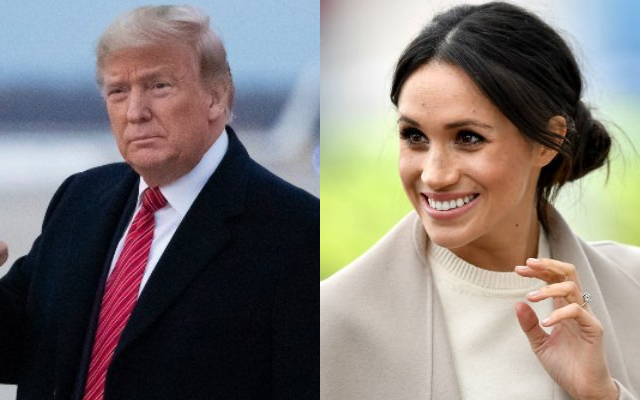 Donald Trump y Meghan Markle. Fotos: Archivo