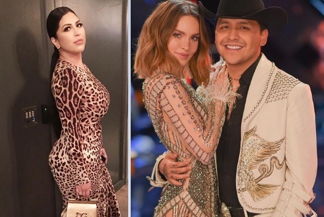 Cristy Nodal, Belinda y Christian Nodal. Instagram