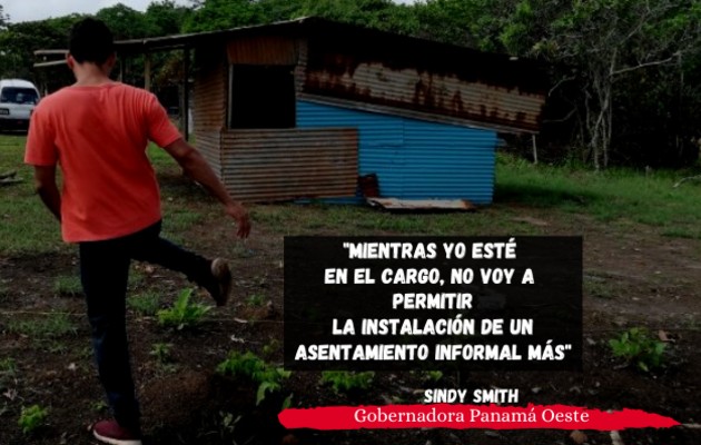 Mientras yo esté en el cargo, no voy a permitir la instalación de un asentamiento informal más
