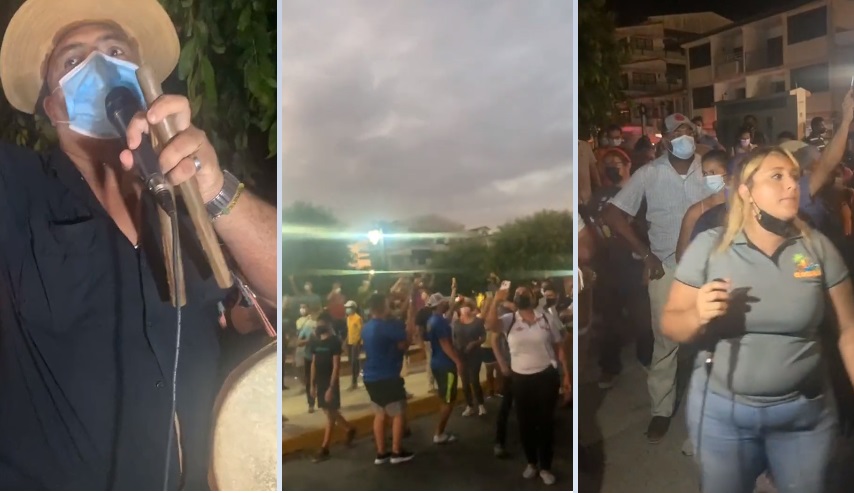 Imágenes de la manifestación en Las Tablas. Instagram