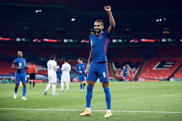 Dominic Calvert-Lewin anotó dos goles en el triunfo de los ingleses. Foto: Twitter Dominic Calvert-Lewin anotó dos goles en el triunfo de los ingleses. Foto: Twitter