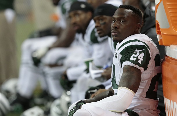 Phillip Adams cuando jugaba con los New York Jets. Foto:EFE