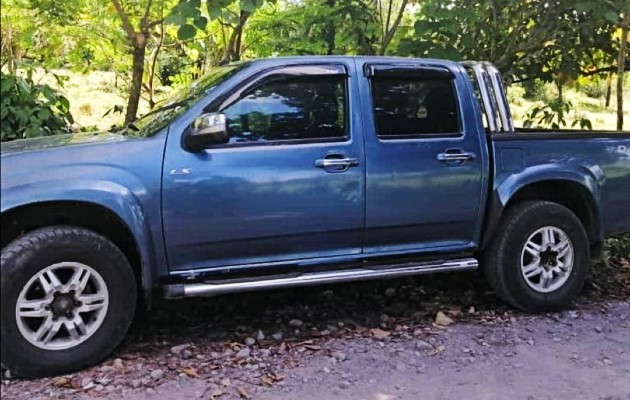 El automóvil de la víctima fue ubicado en la comunidad de Los Morantes, en territorio de Costa Rica. Foto: Mayra Madrid