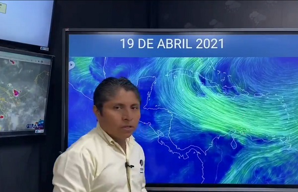 El pronóstico de Etesa  está hecho según los vientos a niveles de 1,500 metros.