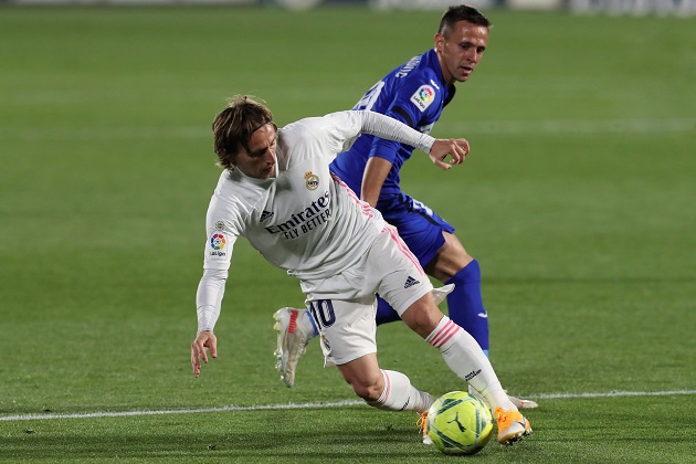  El centrocampista croata del Real Madrid, Luka Modric, será baja ante el Cádiz. Foto: EFE