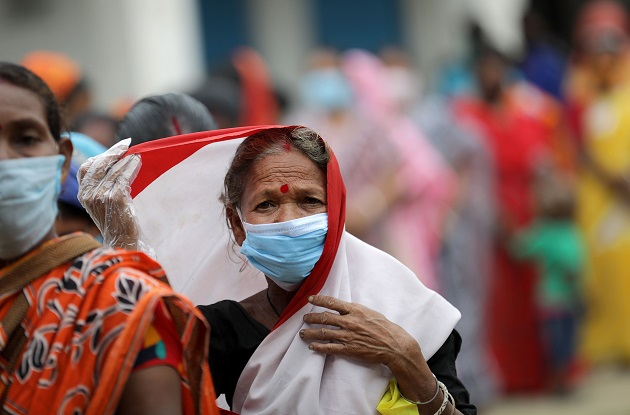 La India acumula 15.9 millones de personas contagiadas de coronavirus. Foto: EFE