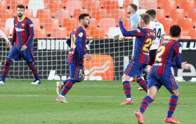 Leo Messi impulsó el triunfo del Barcelona. Foto: EFE
