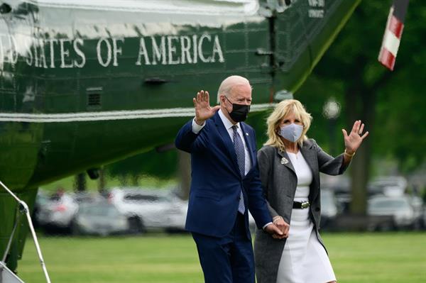 El presidente de Estados Unidos, Joe Biden, y la primera dama Jill Biden. EFE