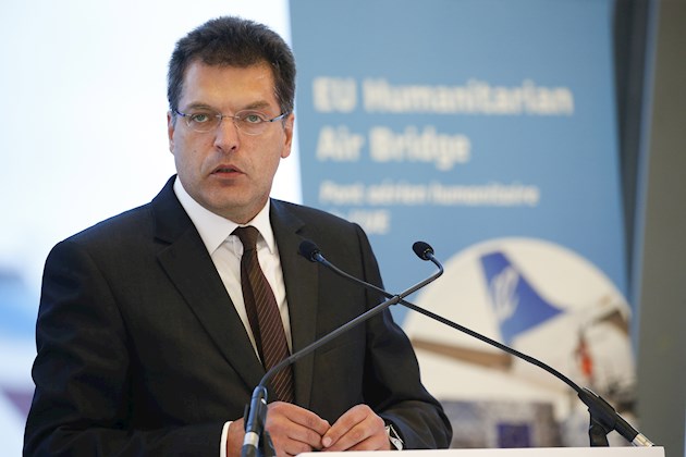El comisario de Ayuda Humanitaria y Gestión de Crisis, Janez Lenarcic. Foto: EFE