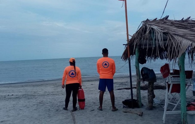 Sinaproc pidió a la población no realizar actividades recreativas en el mar. Foto: Cortesía Sinaproc