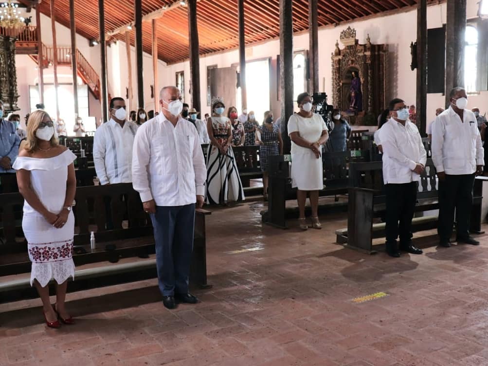 Los actos conmemorativos se efectuaron en la Iglesia de Natá de los Caballeros. Foto: Cortesía/Gobernación de Coclé