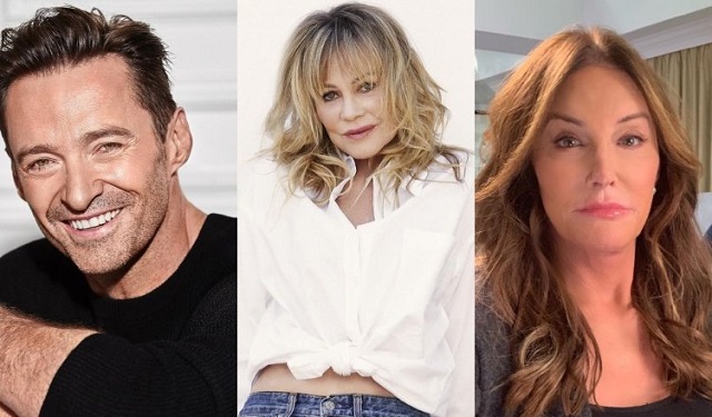 Hugh Jackman, Melanie Griffith y Caitlyn Jenner. Fotos: Instagram